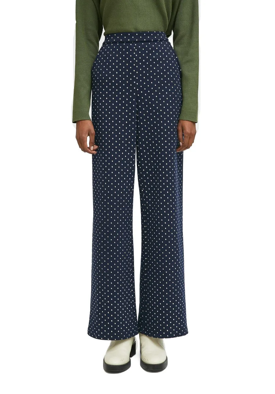 Compania Fantastica Navy Spotty Trousers