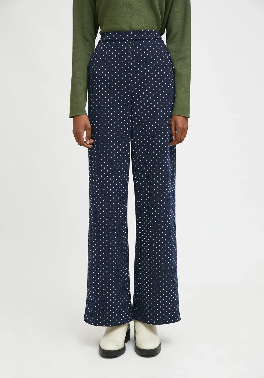 Compania Fantastica Navy Spotty Trousers