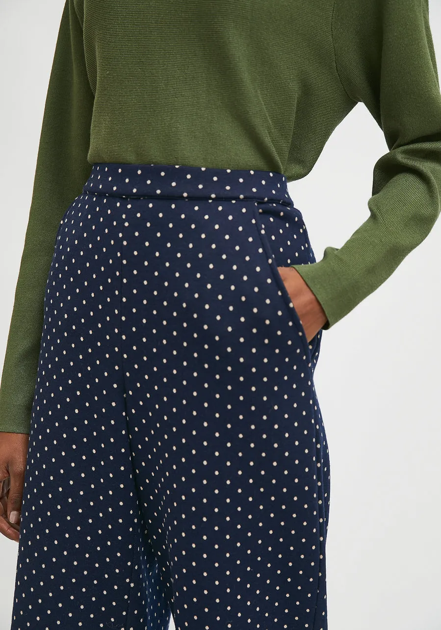 Compania Fantastica Navy Spotty Trousers