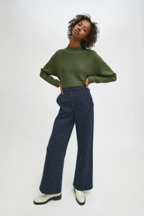 Compania Fantastica Navy Spotty Trousers