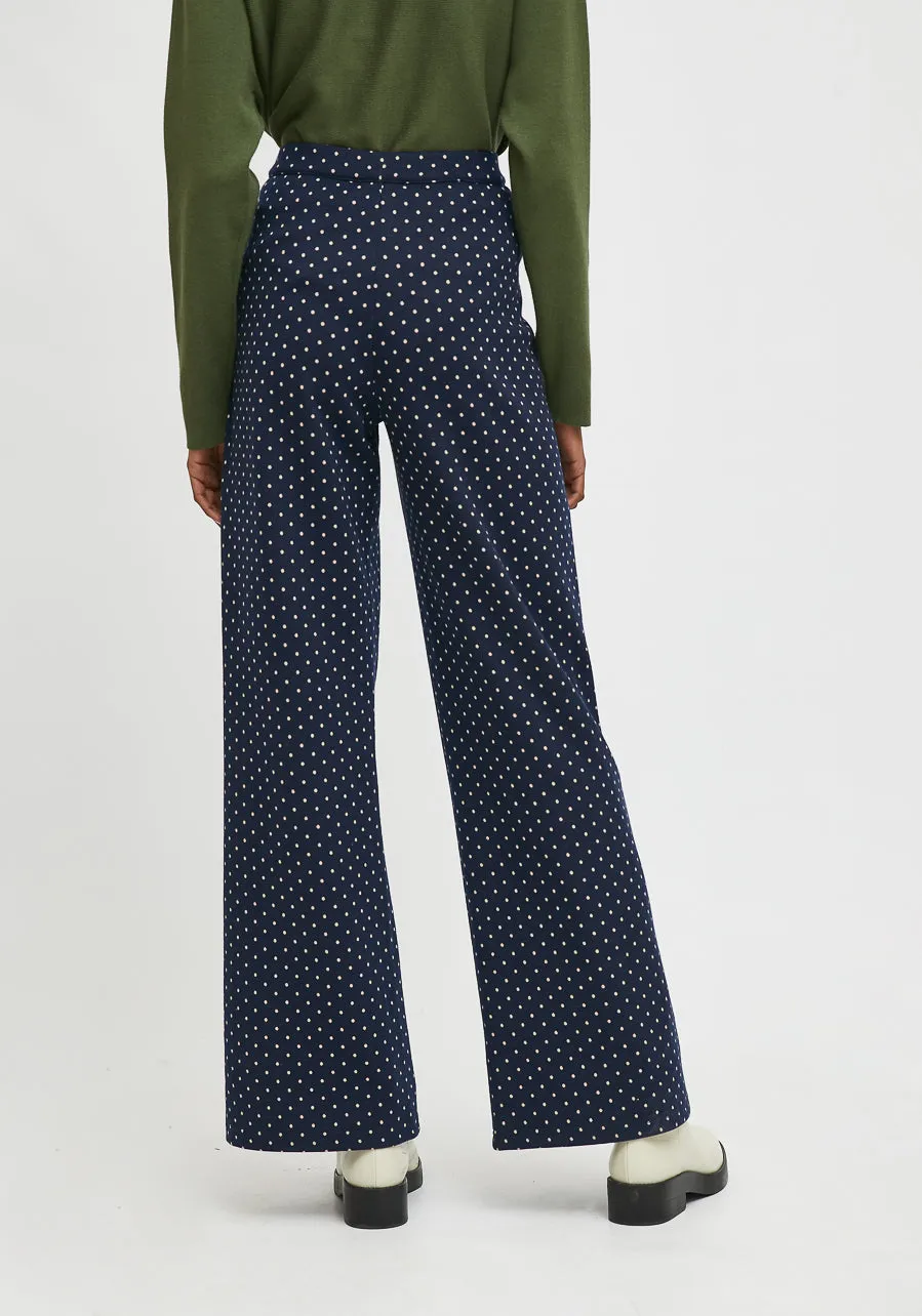 Compania Fantastica Navy Spotty Trousers