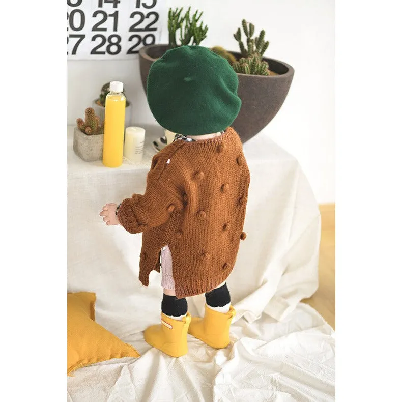 Hand Knitted Pompom Sweater