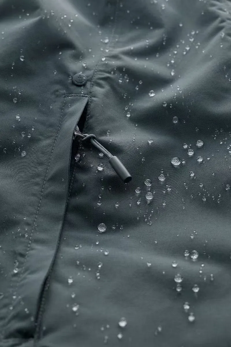 Janelle Waterproof Raincoat Coat - Nickel