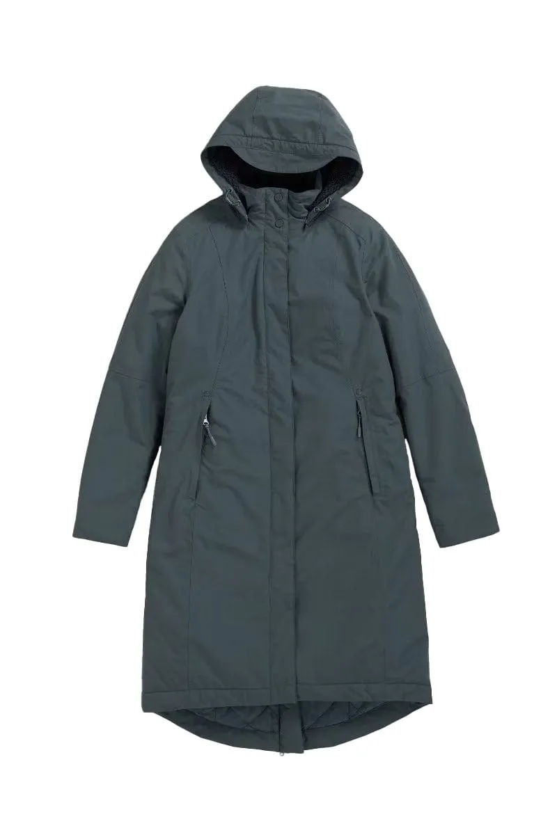 Janelle Waterproof Raincoat Coat - Nickel