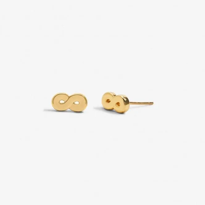 Mini Charms Infinity Gold Plated Earrings 7056