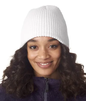 ultraclub waffle beanie - white (one)