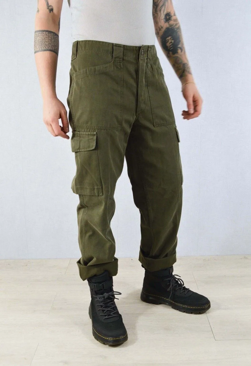 Vintage Fatigue Cargo Trousers